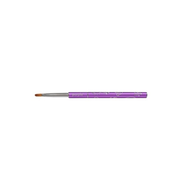 Nylon Gel Brush #2 Oval (metallic handle)