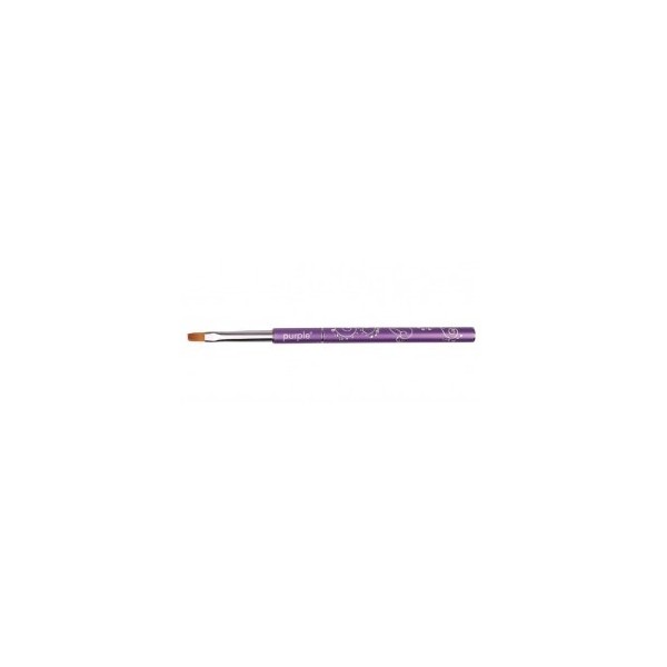 Nylon Gel Brush #4 Flat (metallic handle)