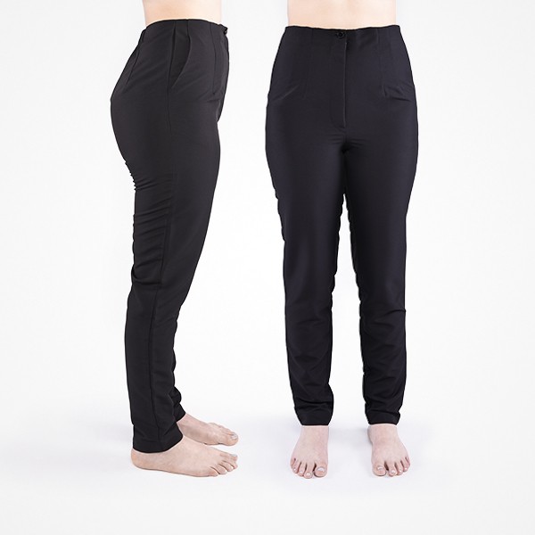 PANTALÃ“N CINTURA ALTA NEGRO ANTIBACTERIANO TALLA 42 JORPAL