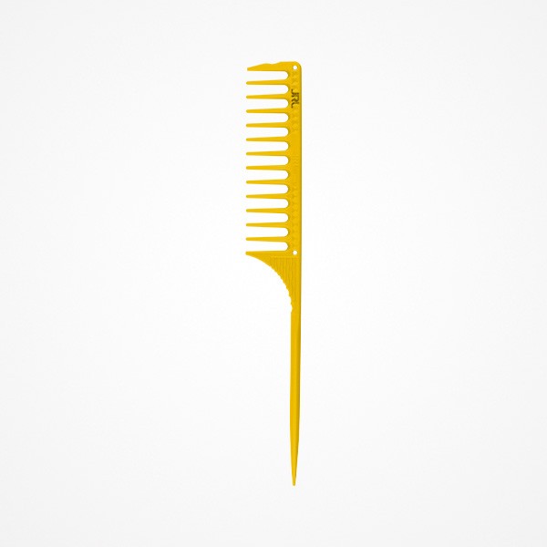 PEINE PÚA DIENTES FINOS 9.8" · JRL AMARILLO · Nº4 J104