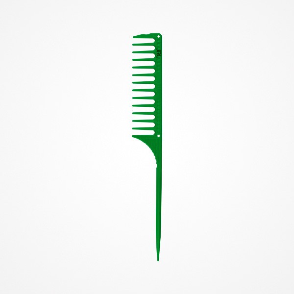 PEINE PÚA DIENTES FINOS 9.8" · JRL VERDE · Nº4 J104