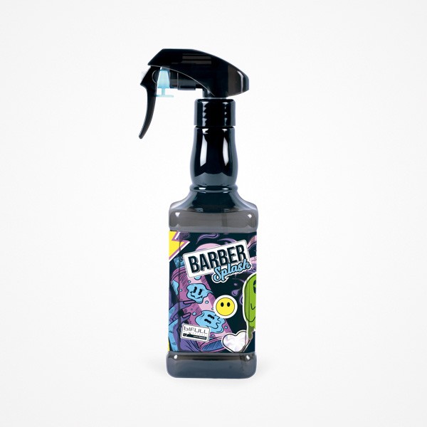 PULVERIZADOR BARBER SPLASH BLACK 500ML BIFULL