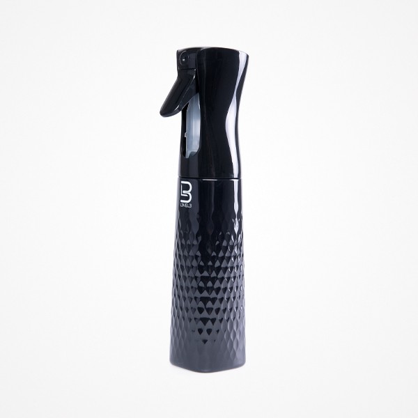 PULVERIZADOR BISELADO NEGRO 300 ML LEVEL 3