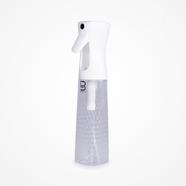 PULVERIZADOR BISELADO TRANSPARENTE 300 ML LEVEL 3