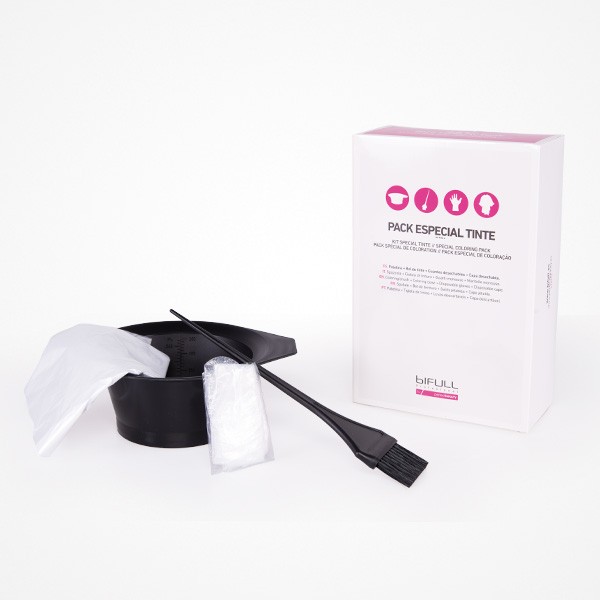 Pack Especial Tinte Bifull (1 Bowl 1 Capa Desechable 1 Paletina y Dos Guantes Desechables)