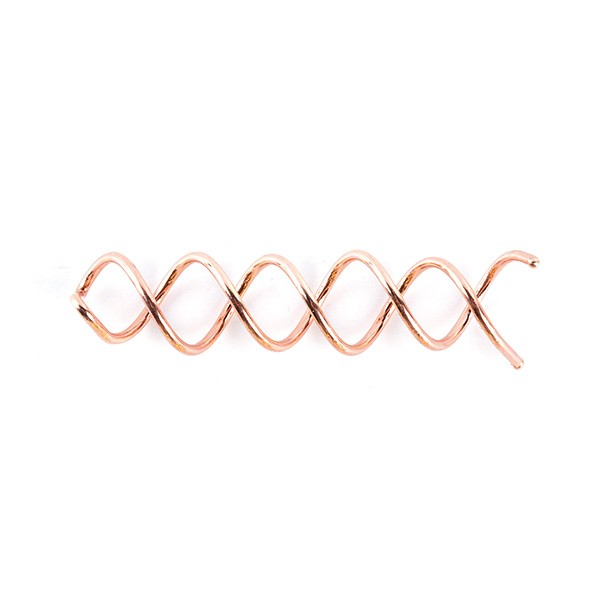 Pasador en Espiral 6cm Bronce 2unds Coiled Pin Bronze Bifull