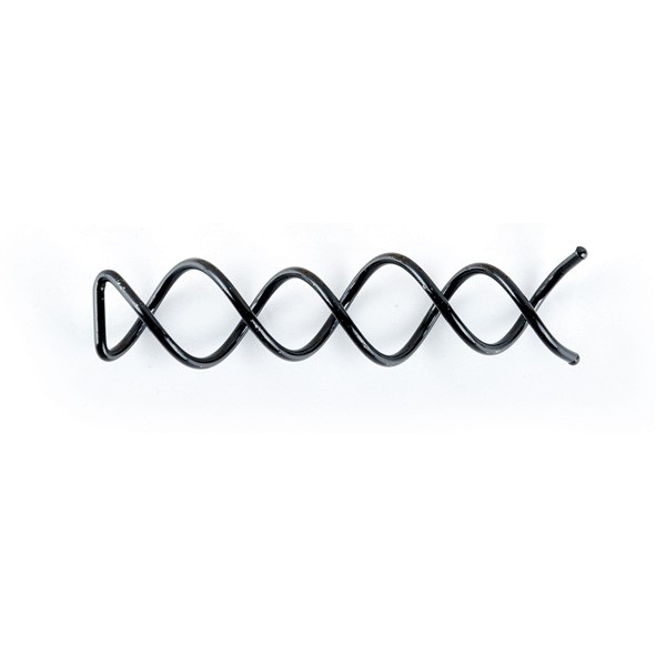 Pasador en Espiral 6cm Negro 2unds Coiled Pin Black Bifull