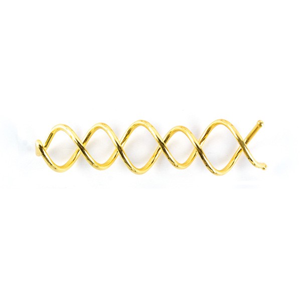Pasador en Espiral 6cm Oro 2unds Coiled Pin Gold Bifull