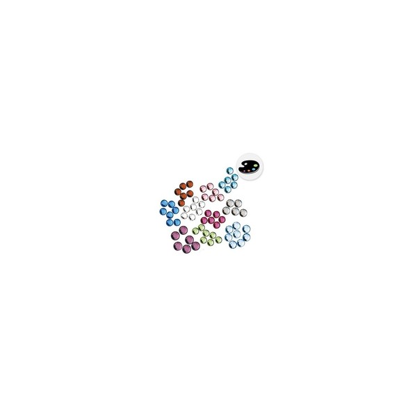 Pedrería para Uñas Color 100uds PCU08 Azul Claro