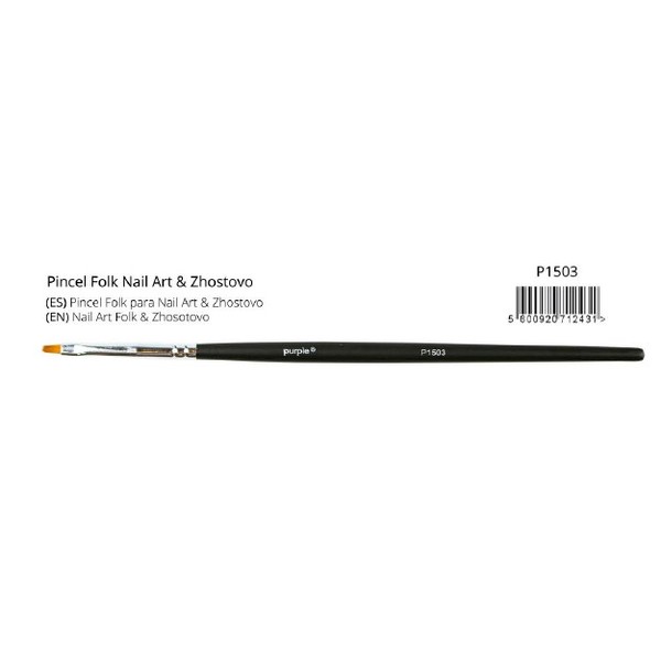 Pincel Folk Nail Art & Zhostovo Brush