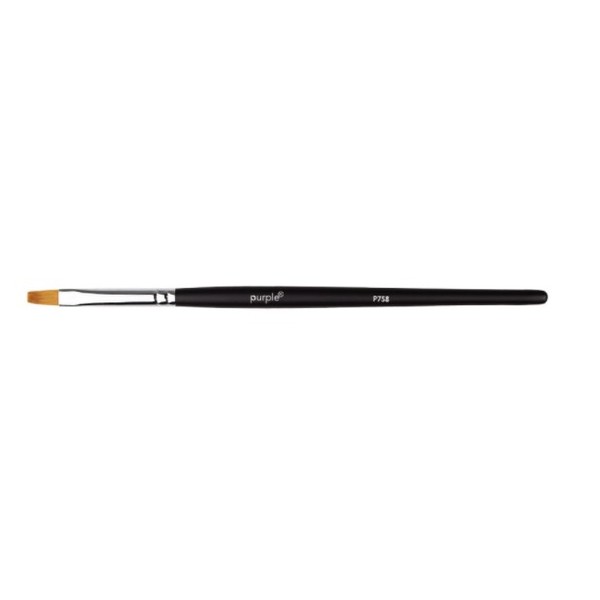 Pincel Nylon Gel Brush #6 Flat Black
