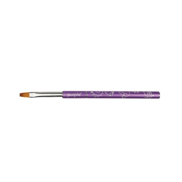 Pincel Nylon Gel Brush #6 Flat Decorated