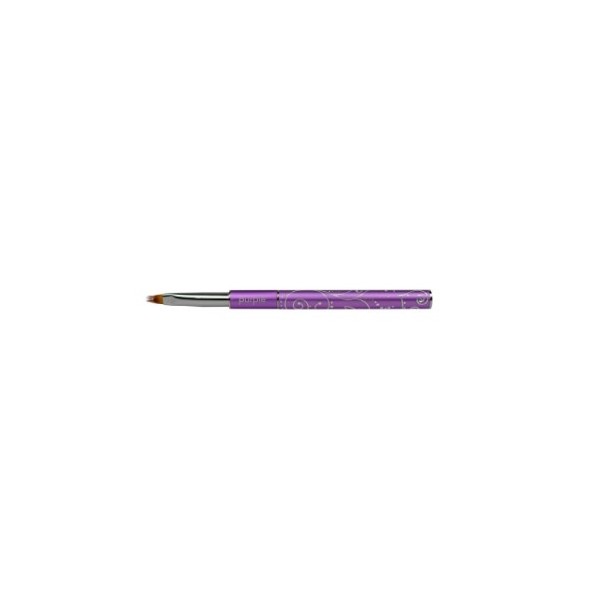Pincel Nylon Nail Art Fork Brush Metal Handle