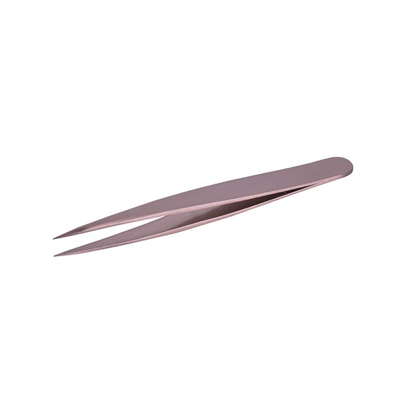 Pinza Ergonómica Punta Fina 9.5cm Pink Bronze Bifull (999)