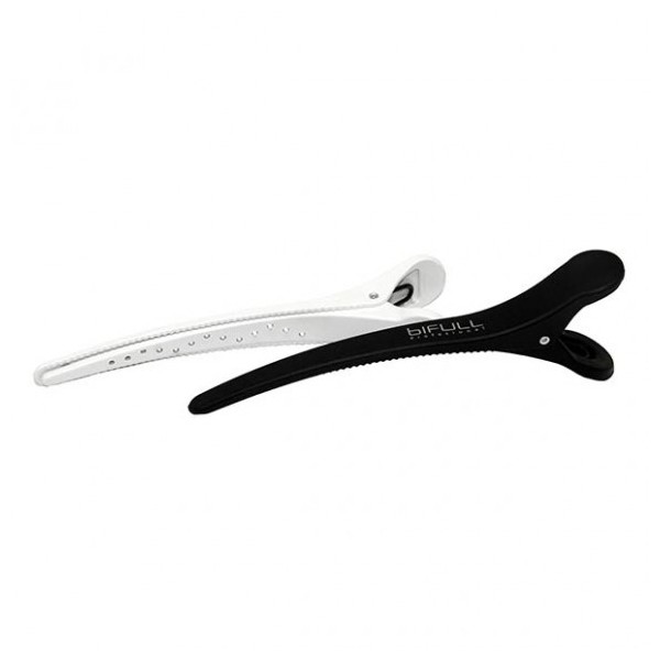 Pinzas Anchas Blancas y Negro 6uds Bifull