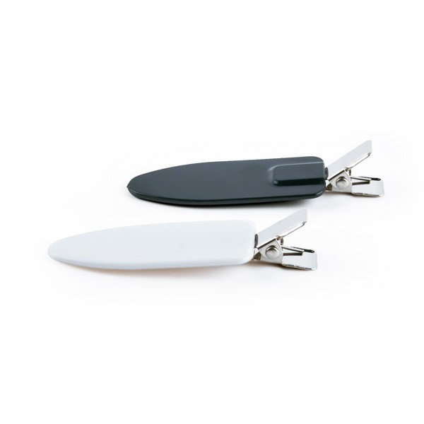 Pinzas Separación Forma Plancha 4uds (2 Negras 2 Blancas) sin Marcas Ironing Clips Bifull