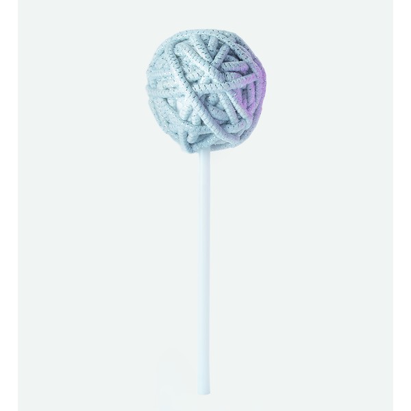 Piruleta Lollipop Round Color Gray Silver