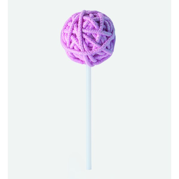 Piruleta Lollipop Round Color Pink Silver
