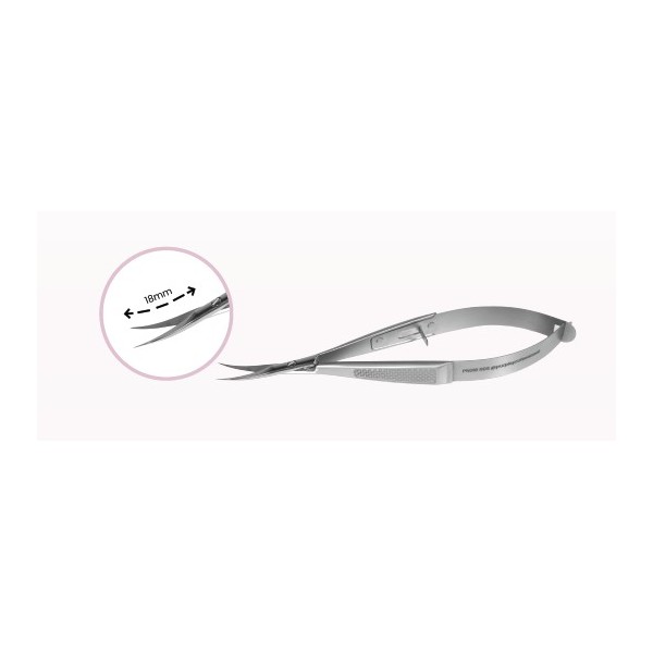 Premium micro tijera de cutículas 006 en Acero Inoxidable Japonés 53 HRC
