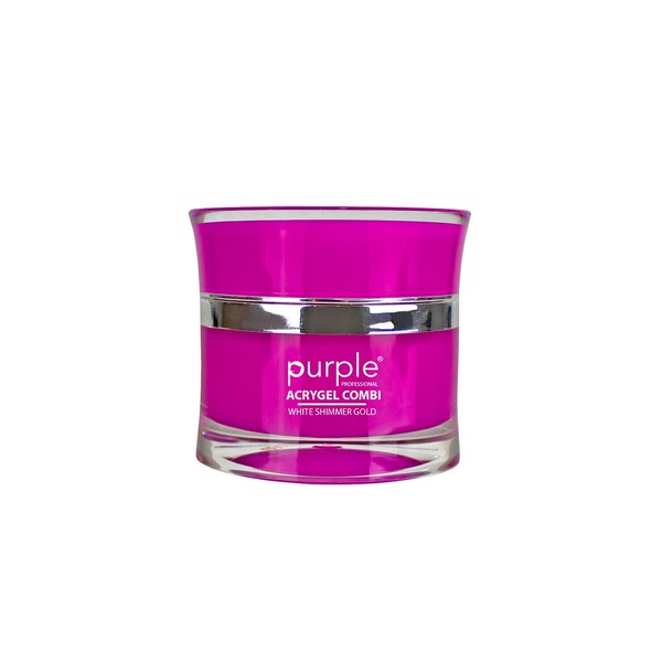 Purple Acrygel Combi White Shimmer Gold 50gr