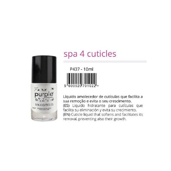 Purple Cuticulas Spa 4 Cuticles 10ml