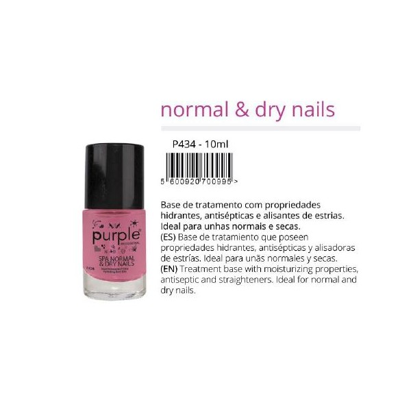 Purple Hidrata y Estrias Spa Normal & Dry Nails 10ml