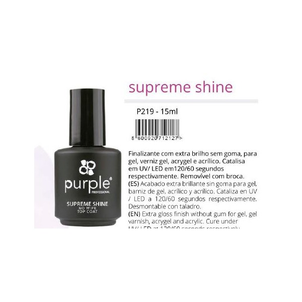 Purple Queen Supreme Shine Top Coat 15ml
