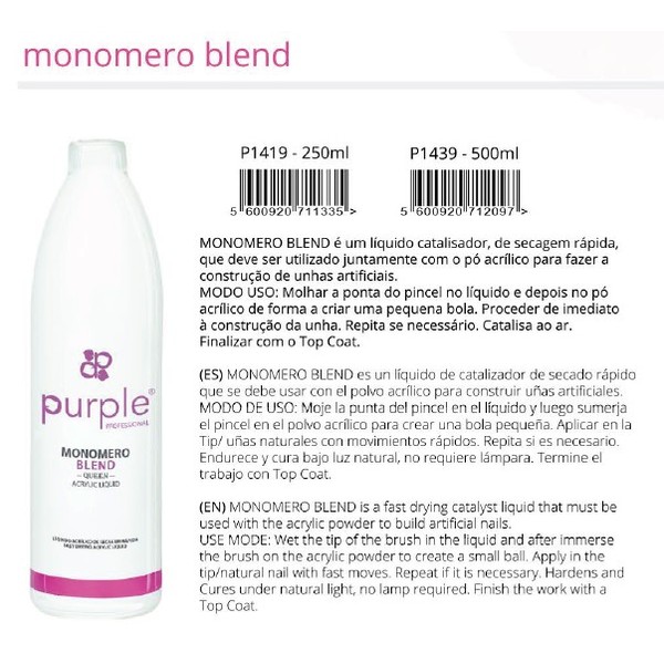 Queen Monomero (Acrylic Liquid) Blend 250ml