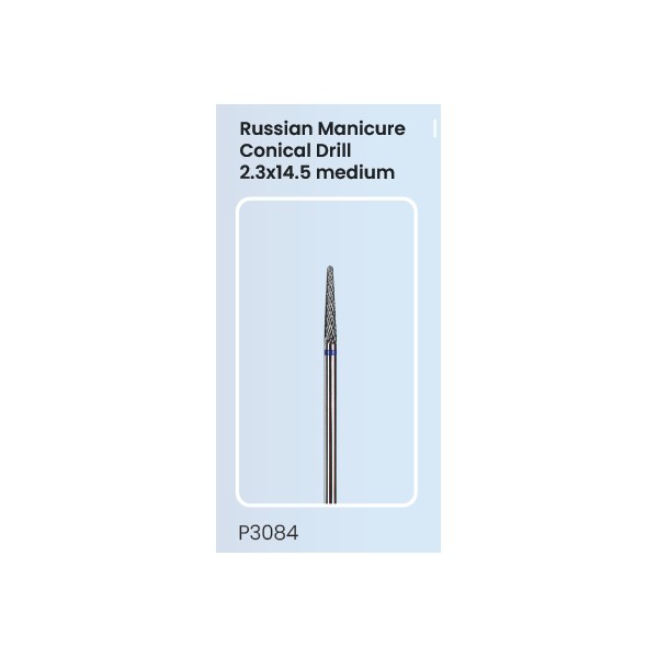 Russian Manicure Nail Drill - Conical 2.3x14.5 (medium)