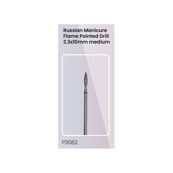 Russian Manicure Nail Drill - Pointed Flame 2.3x10mm (medium)