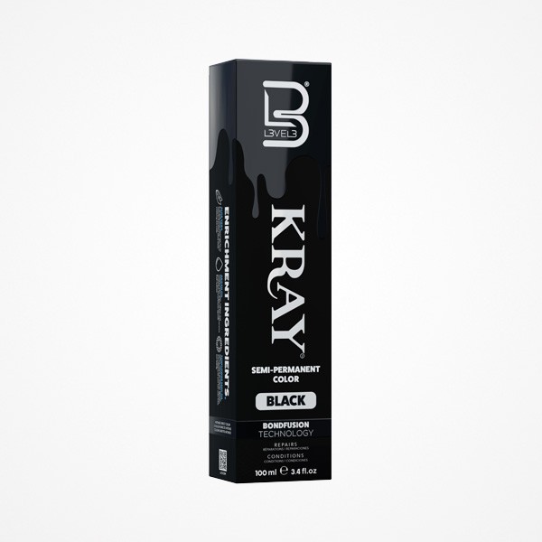 SEMI-PERMANENT COLOR BLACK KRAY 100ML L3VEL3