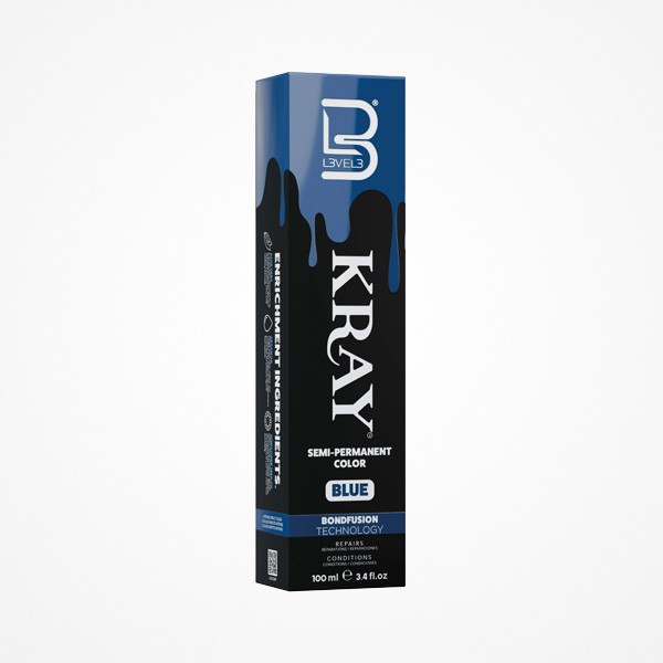 SEMI-PERMANENT COLOR BLUE KRAY 100ML L3VEL3