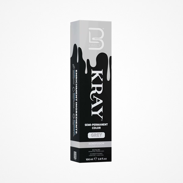 SEMI-PERMANENT COLOR GREY KRAY 100ML L3VEL