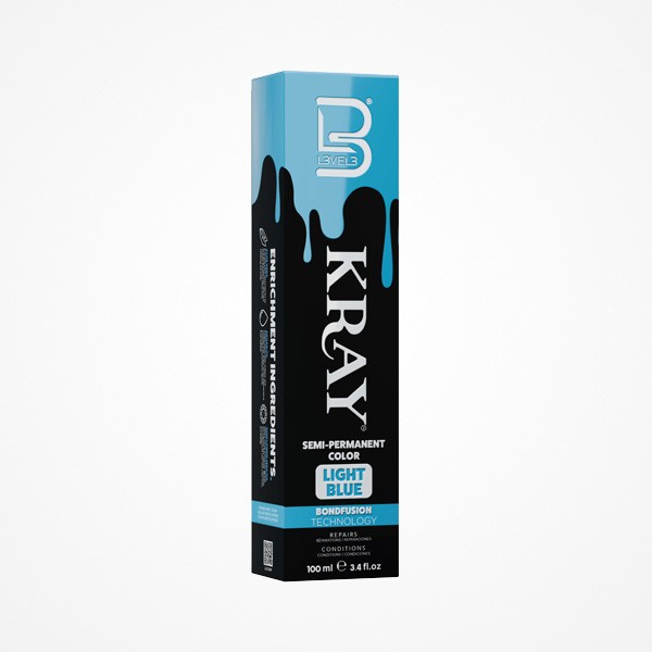 SEMI-PERMANENT COLOR LIGHT BLUE KRAY 100ML L3VEL3