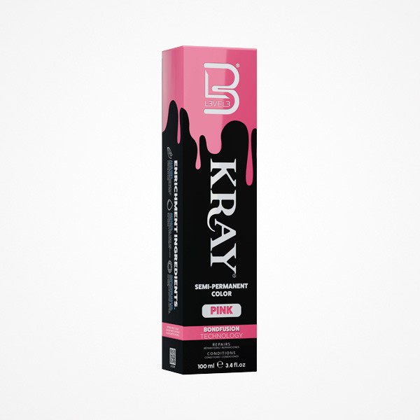 SEMI-PERMANENT COLOR PINK KRAY 100ML L3VEL3