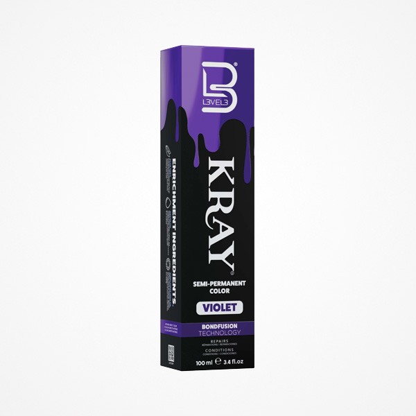 SEMI-PERMANENT COLOR VIOLET KRAY 100ML L3VEL3
