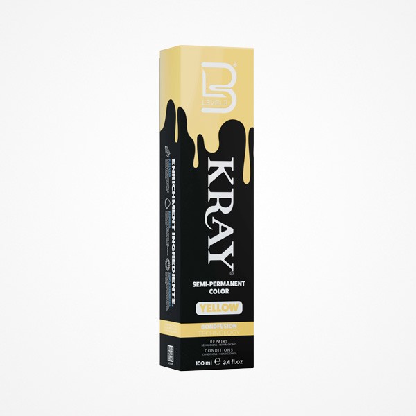 SEMI-PERMANENT COLOR YELLOW KRAY 100ML L3VEL3