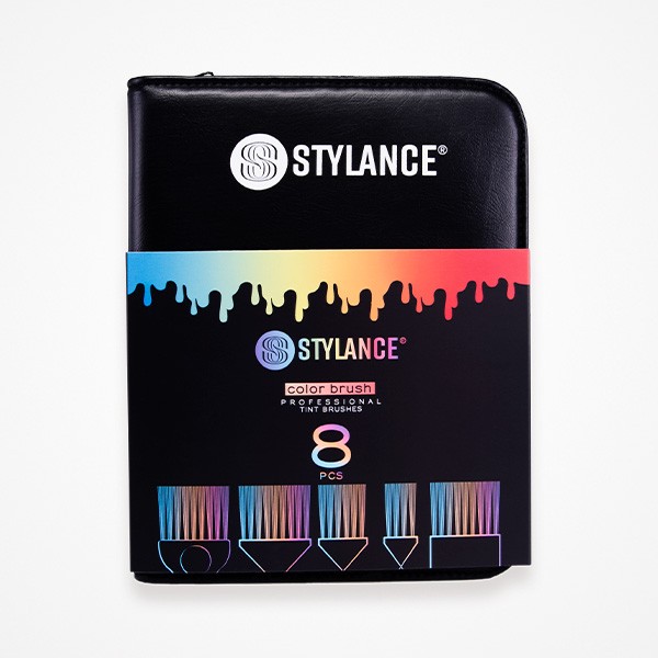SET COLOR BRUSH · SET 8 PALETINAS · STYLANCE