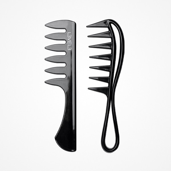SET DE 2 PEINES NEGROS PROFESIONALES LEVEL3