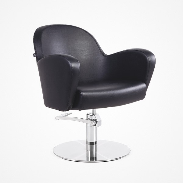 SILLÓN TOCADOR VESTA BOMBA HIDRÁULICA B90 Y BASE REDONDA ACERO INOXIDABLE P29