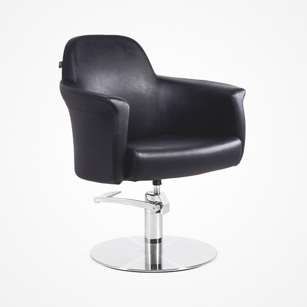 SILLON TOCADOR CERES BOMBA HIDRÁULICA B90 Y BASE REDONDA ACERO INOXIDABLE P29