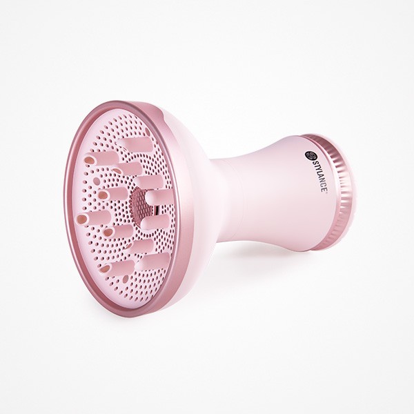 SUPREME ION CARE · DIFUSOR SECADOR PARA PELO RIZADO · ROSA · STYLANCE CURLY CARE