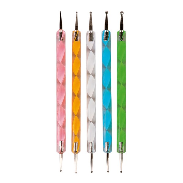 Set 5 Dotting Tool Spiral Colors Bifull