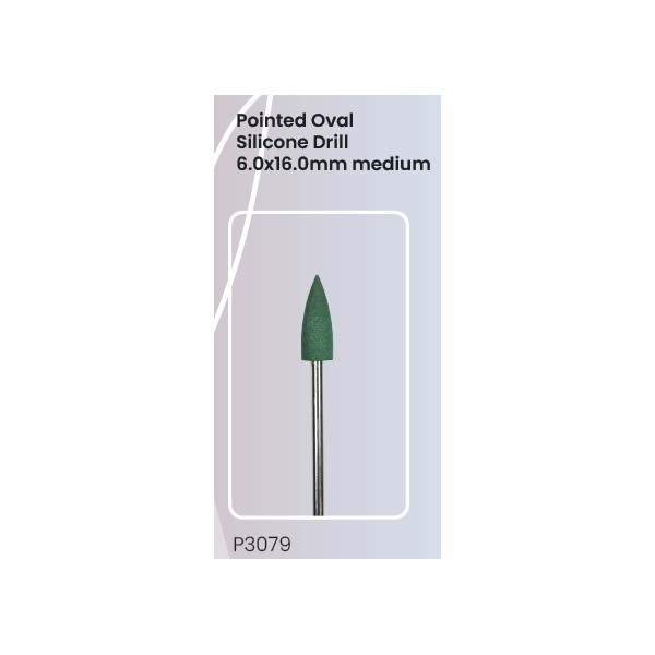 Silicone Nail Drill - Oval 6.0x16.0 (medium)