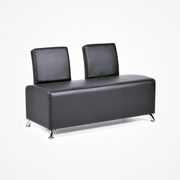 Sillón de Espera Doble Selene Doble Black Bifull