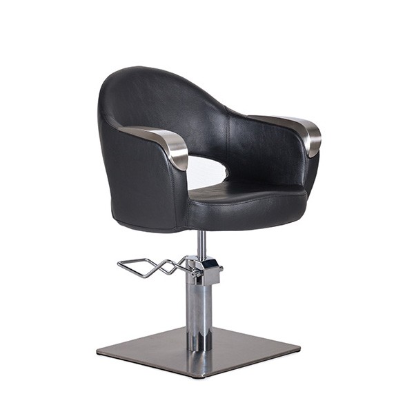 Sillón de Tocador Kenneth Negro Pie Cuadrado Bifull