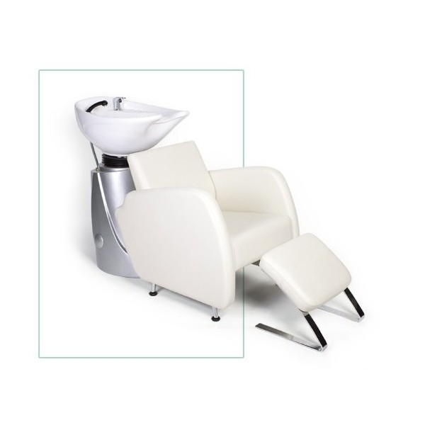 Sillon AFRODITA Blanco estetica para lavacabezas