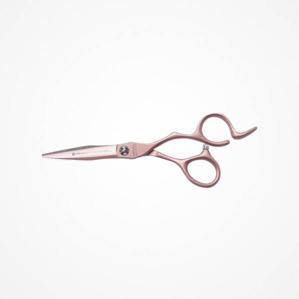 TIJERA DE CORTE ROSE GOLD 5.5" ACERO JAPONÉS 440C BIFULL