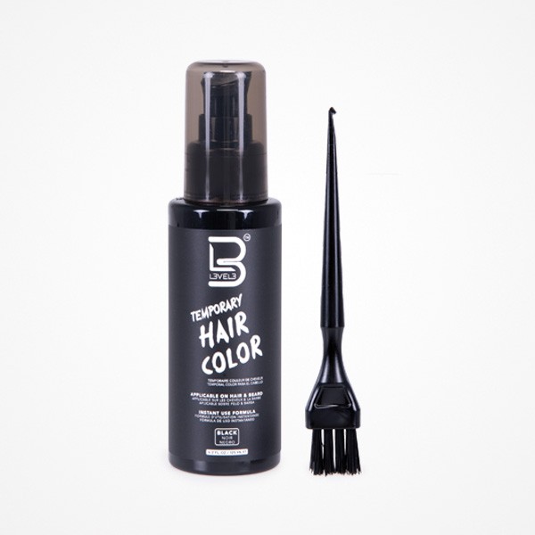 TINTE TEMPORAL INSTANTANEO COLOR NEGRO CABELLO Y BARBA 125 ML LEVEL 3