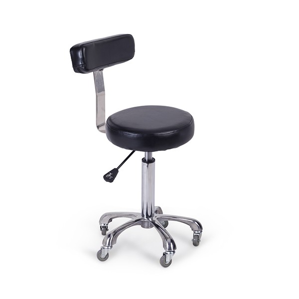 Taburete con respaldo GARDENIA Negro 006 NG3